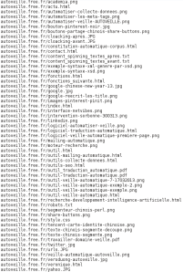Extraction des URL d'un site