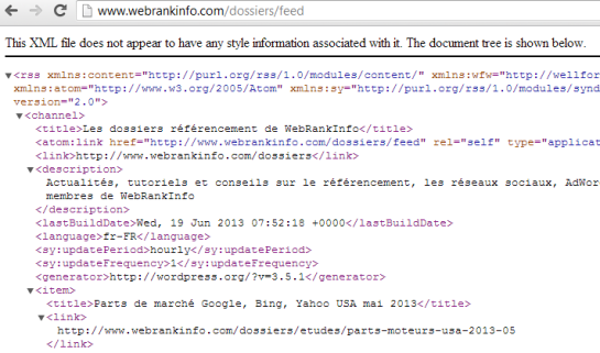 Logiciel de veille: Collecte automatique flux RSS XML