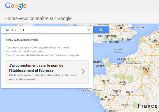 Google+ Local - étape 3