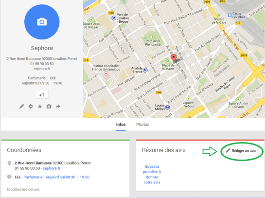 Google+ Local - étape 6