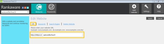Site AUTOVEILLE - Rankaware