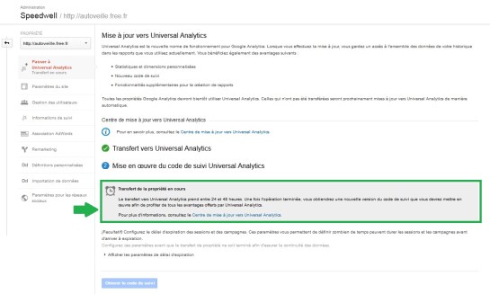 Nouveau code de suivi Universal Analytics - AUTOVEILLE