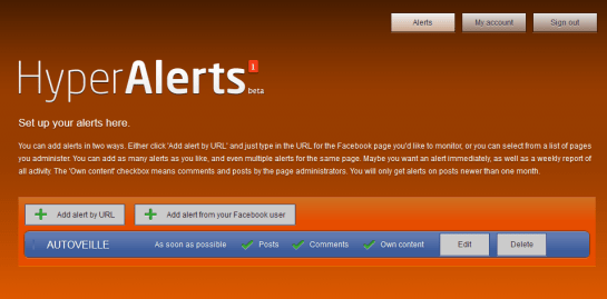 Formulaire Hyper Alerts - AUTOVEILLE