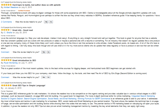 Avis positifs pour "SEO 2016: Learn search engine optimization with smart internet marketing strategies" - AUTOVEILLE