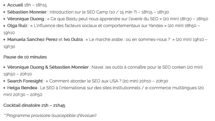 Soirée SEO - Search International - AUTOVEILLE